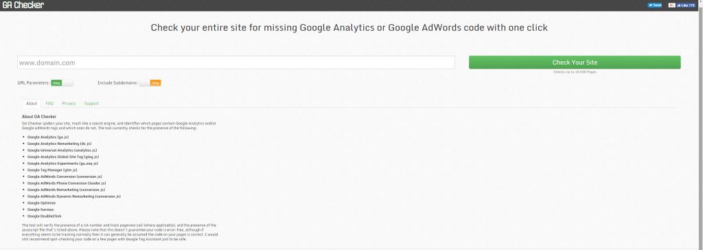 GA Checker 網站來檢測網站頁面是否都有安裝Google Analytics程式碼 傑易數位策略有限公司